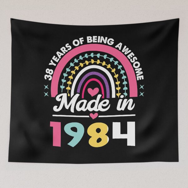 Item preview, 38 Years Old Gifts 38th Birthday Born in 1984 Women Girls T-Shirt designed and sold by neavedvgur.