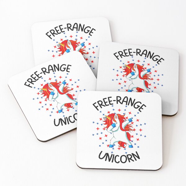 Item preview, Free range unicorn, Fun print for people who like freedom, dabbing unicorns and being awesome designed and sold by Auntieck.