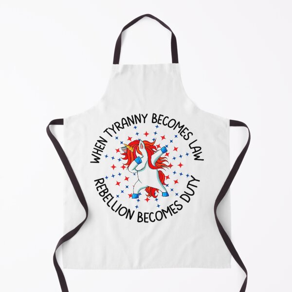 Item preview, When tyranny becomes law rebellion becomes duty, Fun print for people who like freedom, dabbing unicorns and being awesome designed and sold by Auntieck.