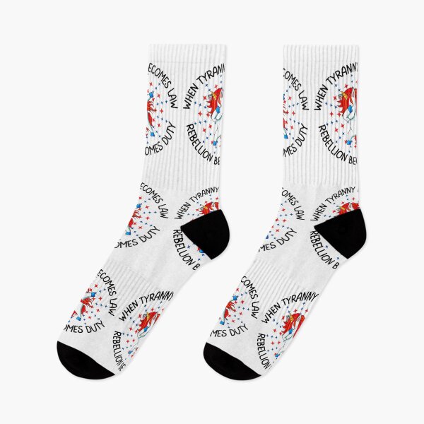Item preview, When tyranny becomes law rebellion becomes duty, Fun print for people who like freedom, dabbing unicorns and being awesome designed and sold by Auntieck.