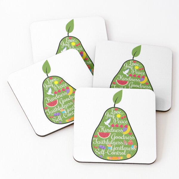 Item preview, Pear Shaped Fruits of the Spirit Christian Bible Verse designed and sold by GODS4US.