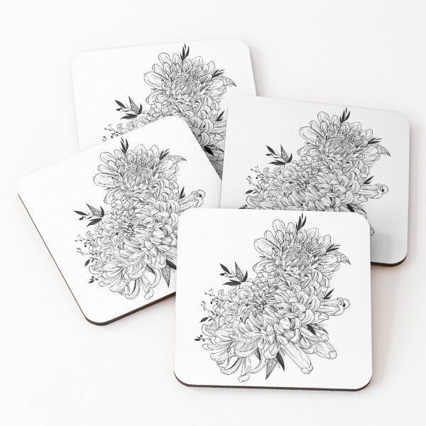 Item preview, Black and white Peony  designed and sold by EmiLemonArt.