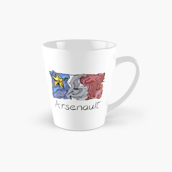 Item preview, Acadian Flag pastel liquid mosaic Arsenault  - Drapeau acadien mosaïque liquide pastel vitrail Arsenault  designed and sold by ColoursOfFrance.