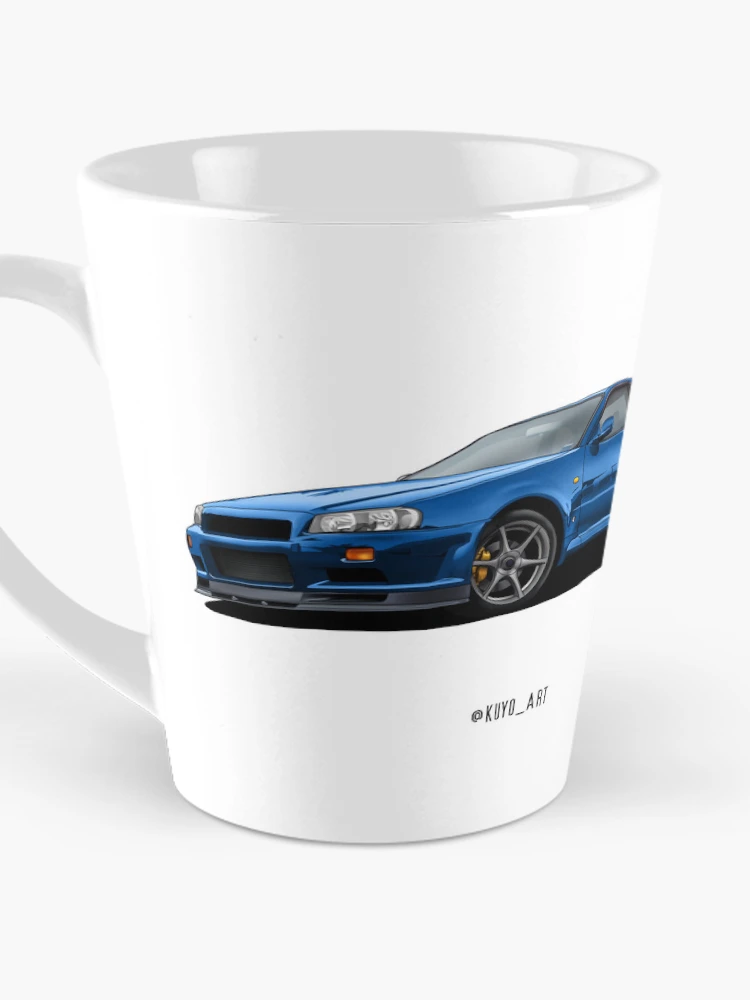Thumbnail 3 of 4, Coffee Mug, GT-R R34 designed and sold by kuyoart.