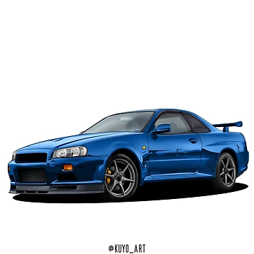 Artwork thumbnail, GT-R R34 by kuyoart