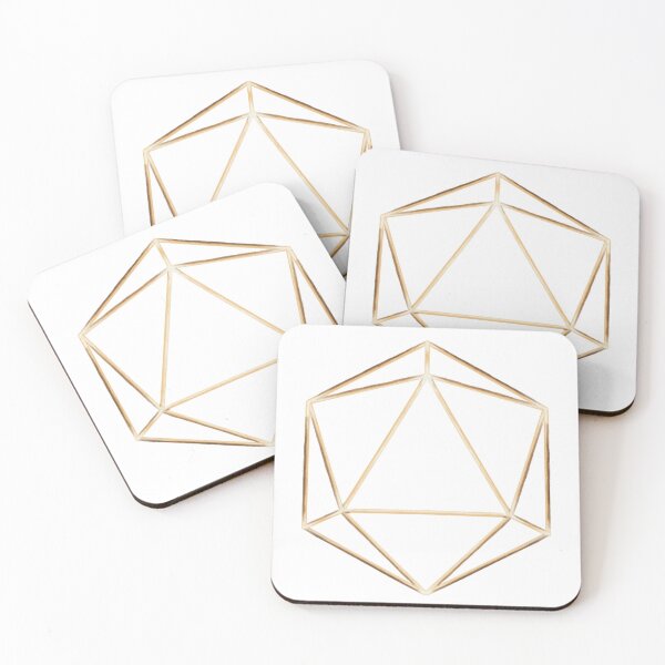Item preview, DND D20 Dice - White designed and sold by Snow Noir.
