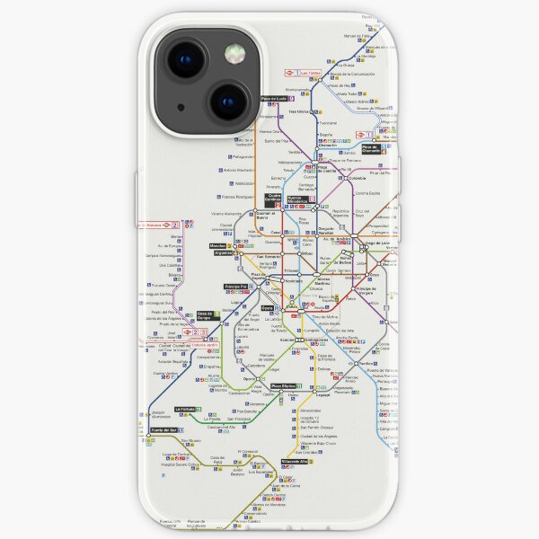 madrid subway  iPhone Soft Case
