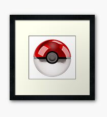 Pokeball - Pokemon Framed Print