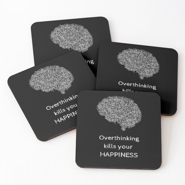 Item preview, Overthinking Kills Your Happiness_6 (black) designed and sold by mrGoodwin90.