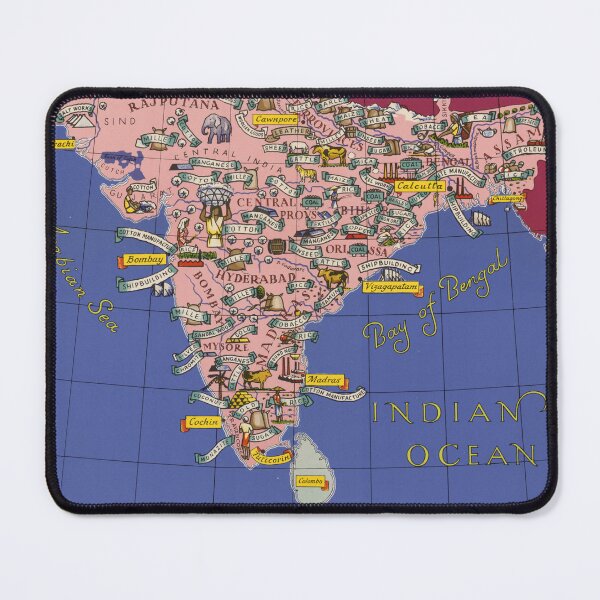Item preview, Historical Resource Map of India designed and sold by Luke Mckinstry.