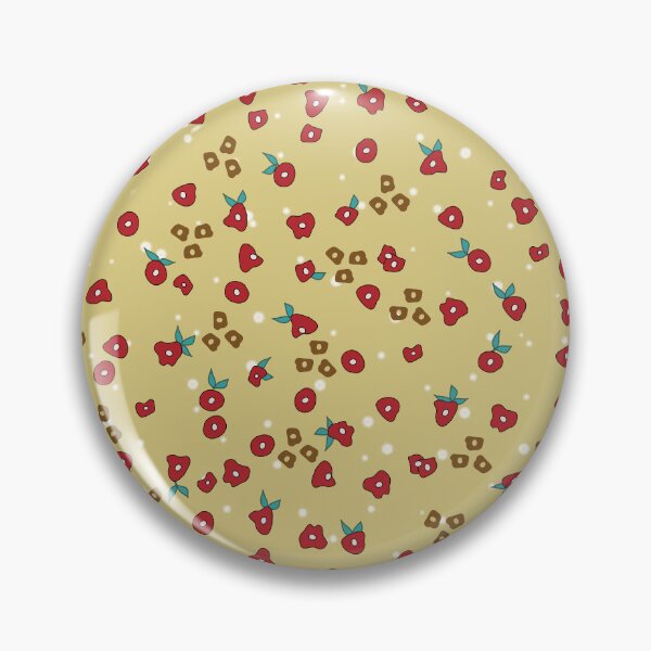 Item preview, Tiny red flowers on mustard pattern designed and sold by anzelas.