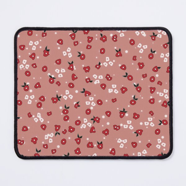 Item preview, Tiny little red flowers on strawberry  designed and sold by anzelas.