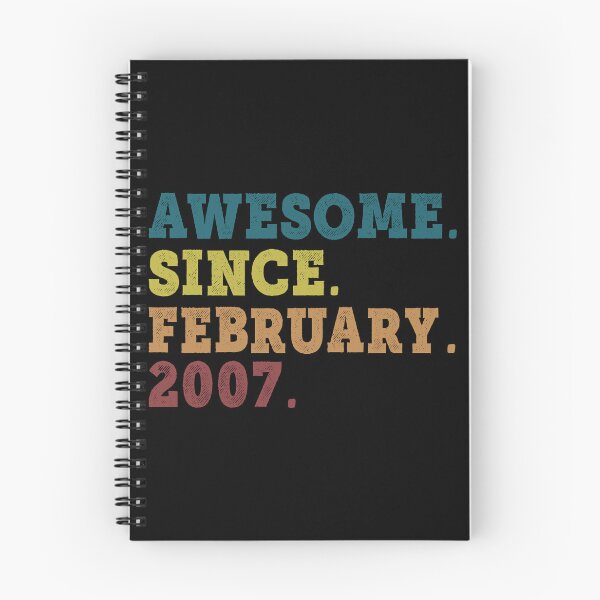 Item preview, Awesome Since February 2007 Retro Vintage 15th Birthday Gift designed and sold by designbychow.