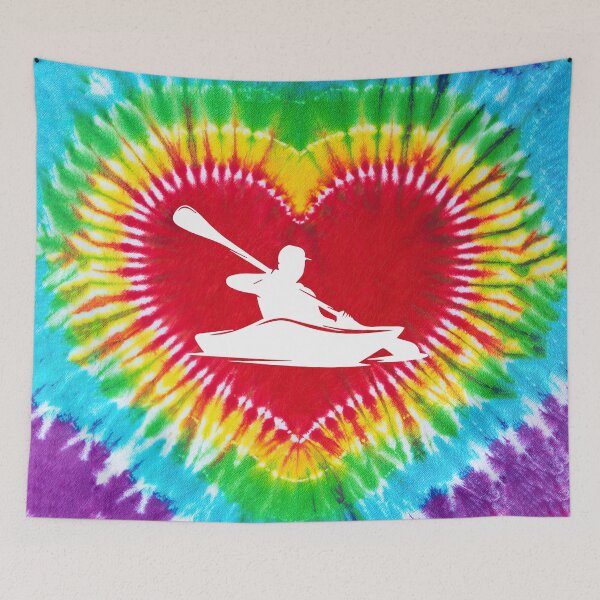 Item preview, Canoeing Tie Dye Heart Shape designed and sold by SweetPea49.