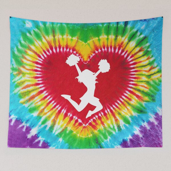 Item preview, Cheerleading Tie Dye Heart Shape designed and sold by SweetPea49.
