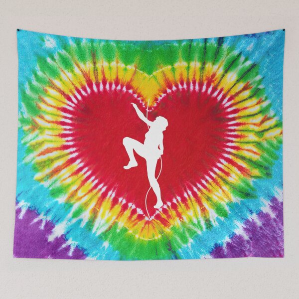 Item preview, Climbing Tie Dye Heart Shape designed and sold by SweetPea49.