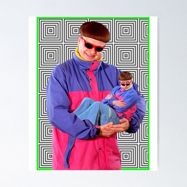 Oliver Tree baby with Oliver Tree father Premium  Poster for Sale