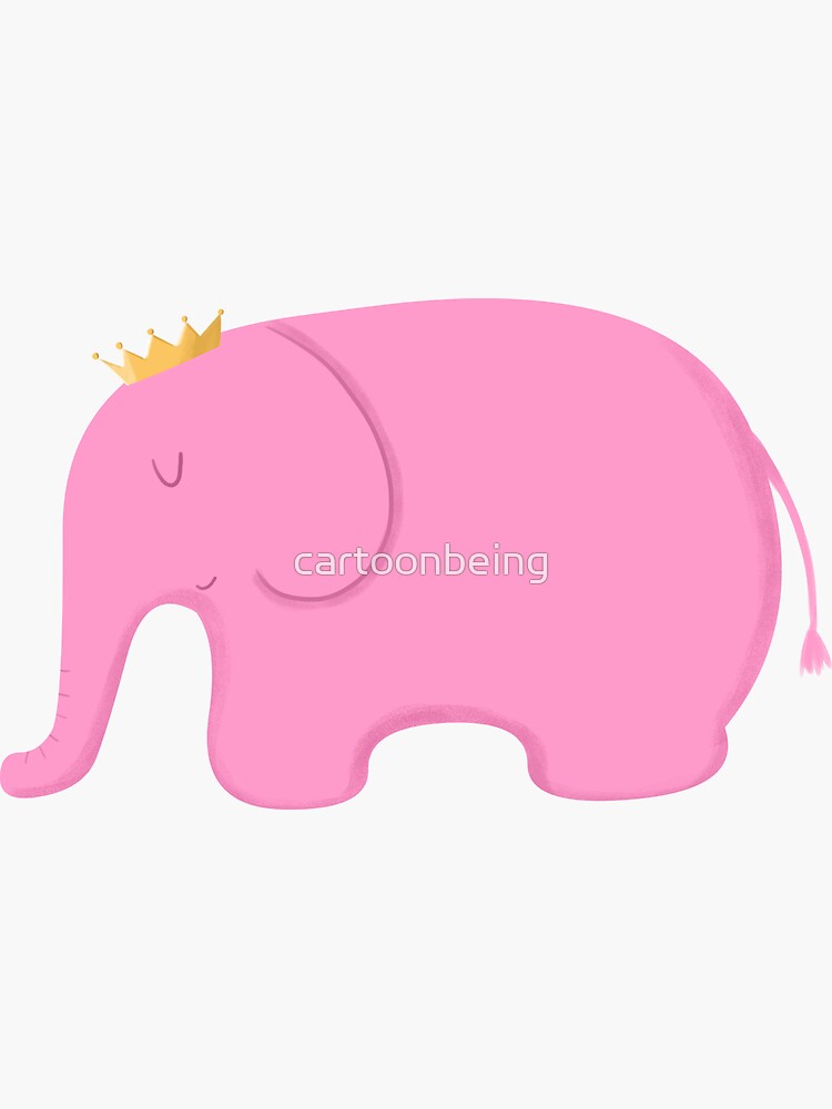 Queen Pink Elephant by cartoonbeing