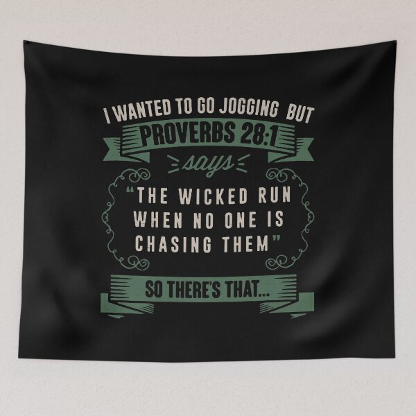 Item preview, I Wanted To Go Jogging But Proverbs designed and sold by DuShui.