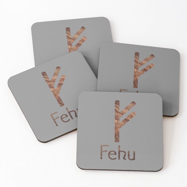 Item preview, Wooden Fehu Rune  designed and sold by Thurisaz Designs.