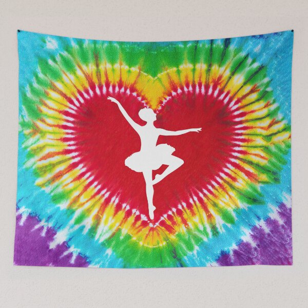 Item preview, Ballet Tie Dye Heart Shape designed and sold by SweetPea49.