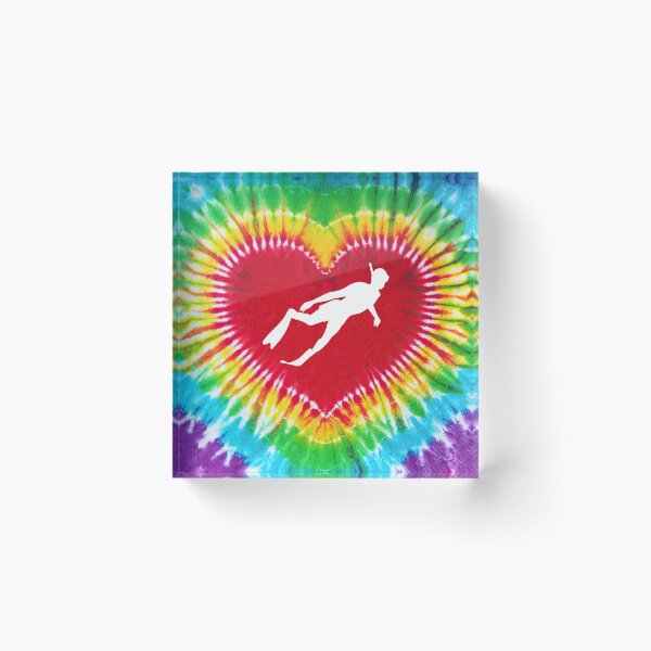 Item preview, Diving Tie Dye Heart Shape designed and sold by SweetPea49.
