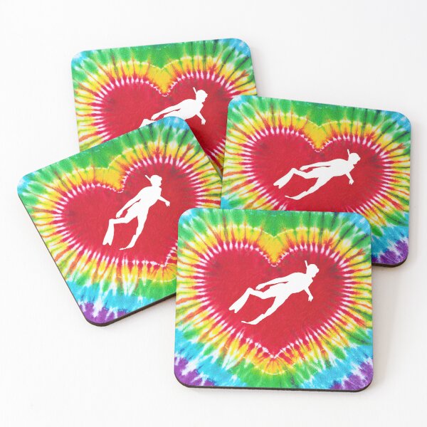 Item preview, Diving Tie Dye Heart Shape designed and sold by SweetPea49.
