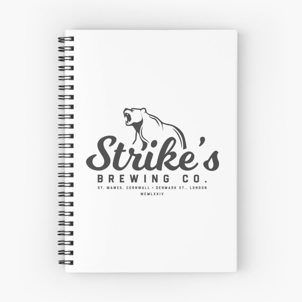 Artikelvorschau, Strike's Brewing Co. - Dunkelgrau (2021, inspiriert von der C. B. Strike-Serie) entworfen und verkauft von wxnw-designs.