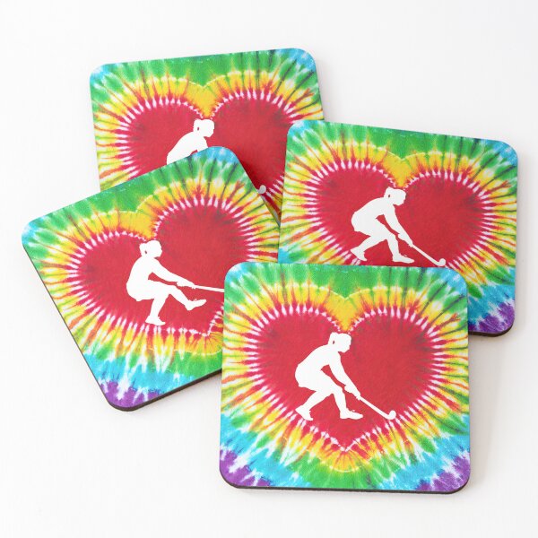 Item preview, Field Hockey Tie Dye Heart Shape designed and sold by SweetPea49.