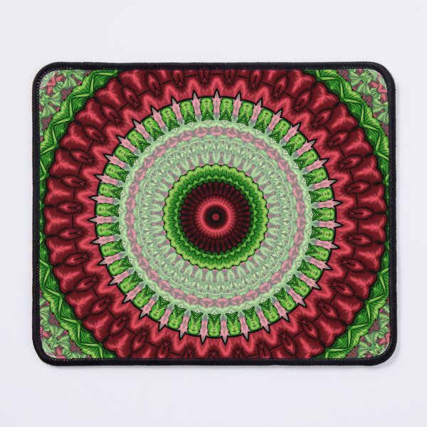 Item preview, red rose theme mandala 2 designed and sold by Crochetamommy.
