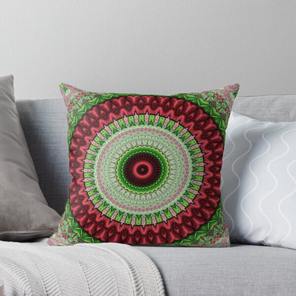Item preview, red rose theme mandala 2 designed and sold by Crochetamommy.