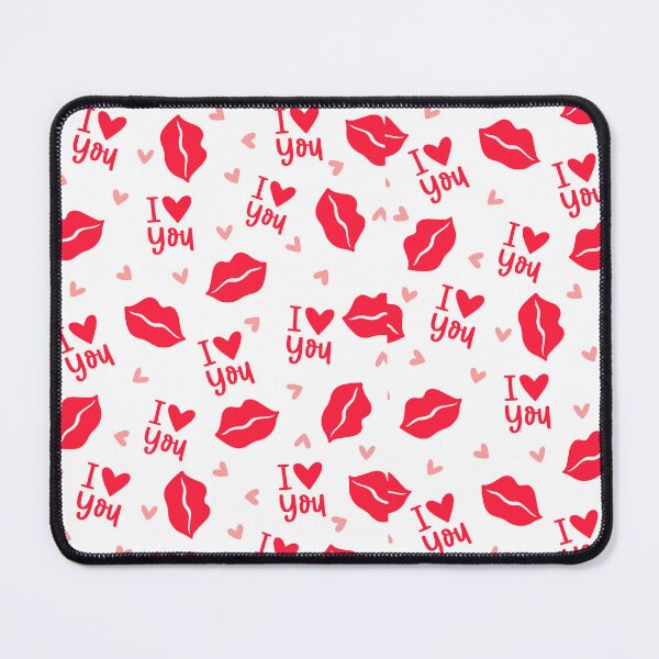 Item preview, I Love You I Heart You Red Lips Valentine designed and sold by eviesfashion.