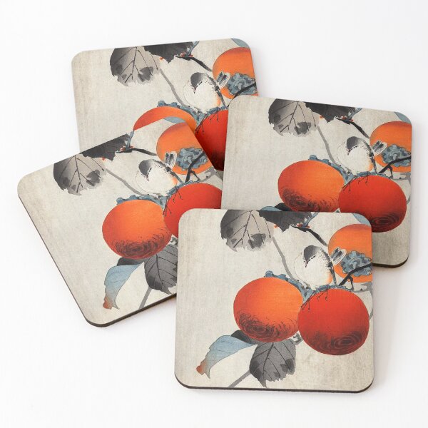 Item preview, Nuthatcher Atop Persimmons designed and sold by TheArtShop0528.