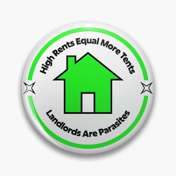 Item preview, Landlords Are Parasites - Lower Rent designed and sold by Picket Club.