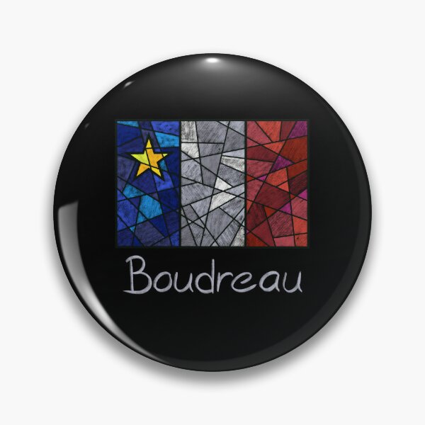 Item preview, Acadian Flag pastel mosaic Boudreau - Drapeau acadien mosaïque pastel vitrail Boudreau designed and sold by ColoursOfFrance.