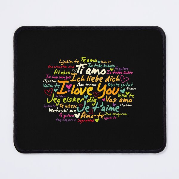 Item preview, I Love You Languages Colorful Mask  designed and sold by Chapman88.
