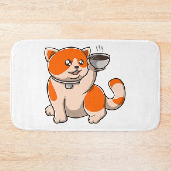 Item preview, Cute Cat and Cup of Coffee - Cat and Coffee Lovers designed and sold by lduke47.