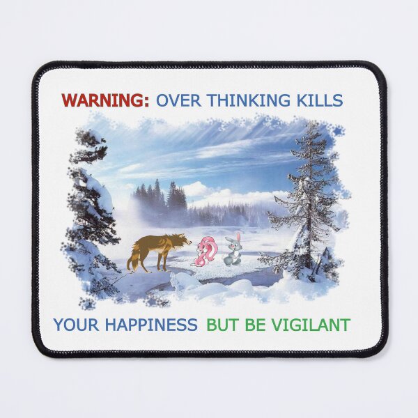 Item preview, Warning Overthinking Kills Your Happiness designed and sold by ArtCollectables.