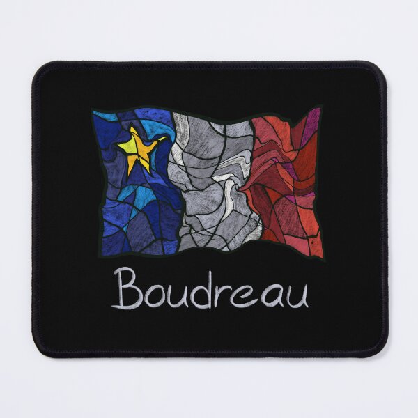 Item preview, Acadian Flag pastel liquid mosaic Boudreau  - Drapeau acadien mosaïque liquide pastel vitrail Boudreau designed and sold by ColoursOfFrance.