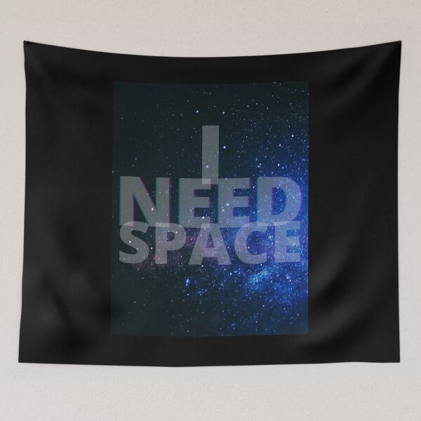 Item preview, I Need Space - Blue, Pink Galaxy 1 designed and sold by Quirkdom.