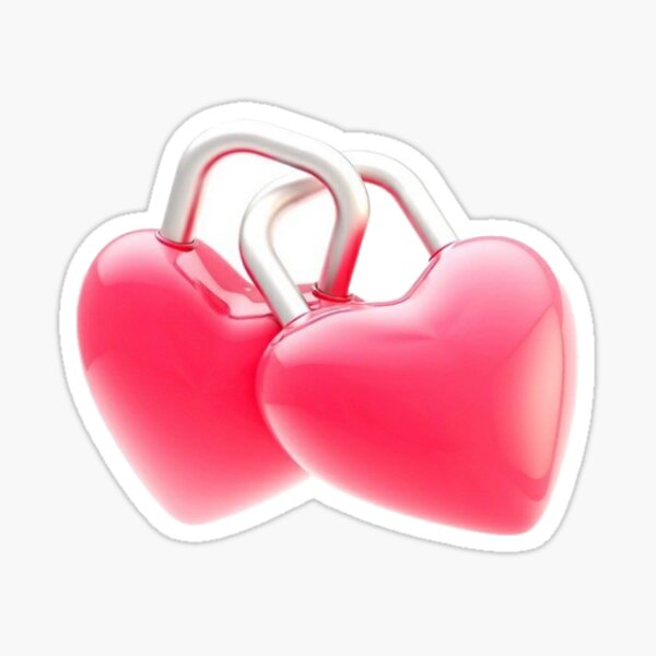 heart locks Sticker