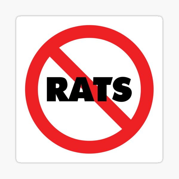 Artikel-Vorschau von Keine Ratten Schutzhelm Aufkleber lustig für Arbeiter und Handwerker, designt und verkauft von IdeaPangea.
