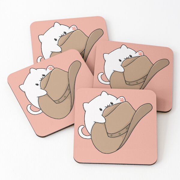 Item preview, I Love Cat and Cowboy Hat - Cute - Funny - White Cat #1 designed and sold by Annisa Yuwanda.