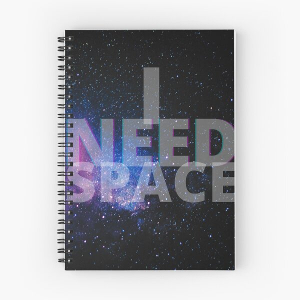 Item preview, I Need Space - Blue, Pink Galaxy 2 designed and sold by Quirkdom.