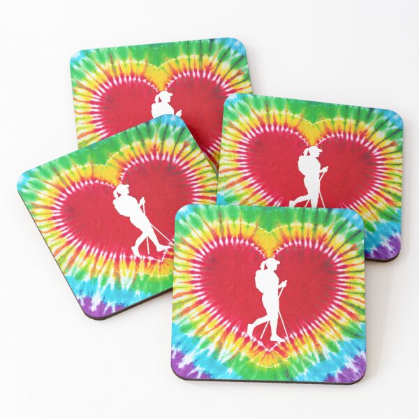 Item preview, Hiking Tie Dye Heart Art designed and sold by SweetTea4U.