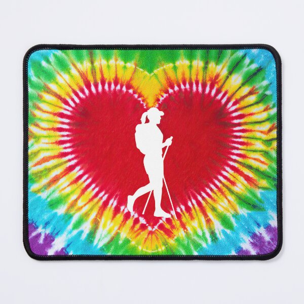 Item preview, Hiking Tie Dye Heart Art designed and sold by SweetTea4U.