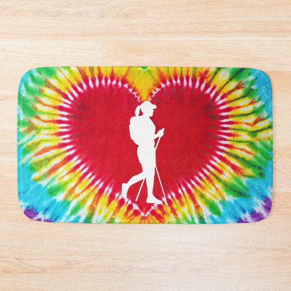 Item preview, Hiking Tie Dye Heart Art designed and sold by SweetTea4U.
