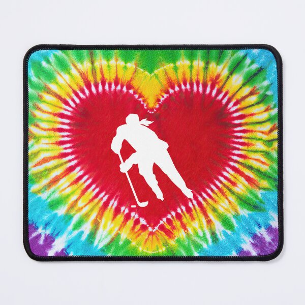 Item preview, Ice Hockey Tie Dye Heart Art designed and sold by SweetTea4U.