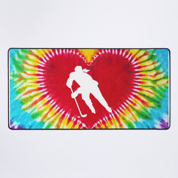 Item preview, Ice Hockey Tie Dye Heart Art designed and sold by SweetTea4U.