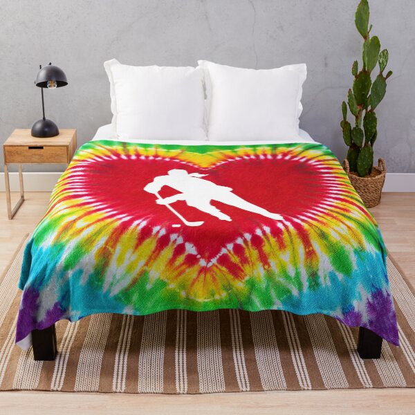 Item preview, Ice Hockey Tie Dye Heart Art designed and sold by SweetTea4U.